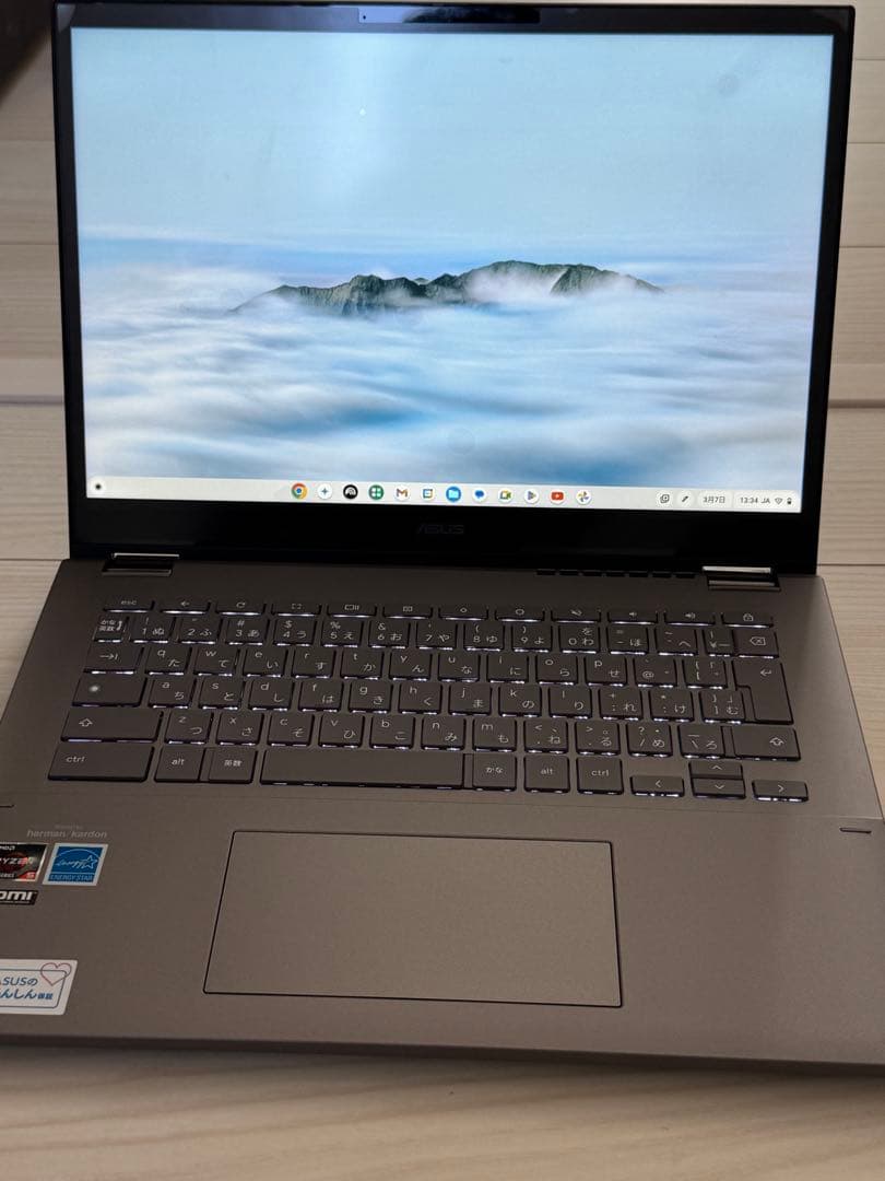 美品　ASUS Chromebook Plus CM34 Flip 14インチ
