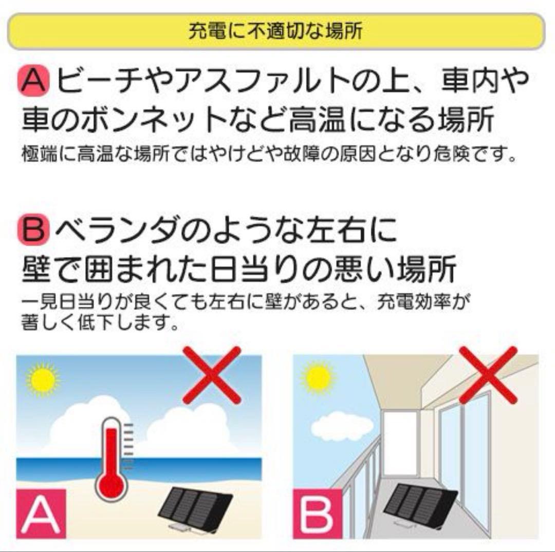 ポータブルソーラー充電器 16W USBポート2つ