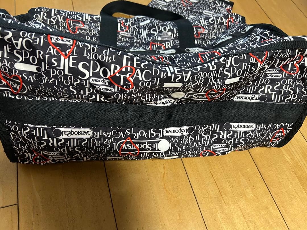 美品！レスポ　ボストンバッグ 小分けポーチ付き
