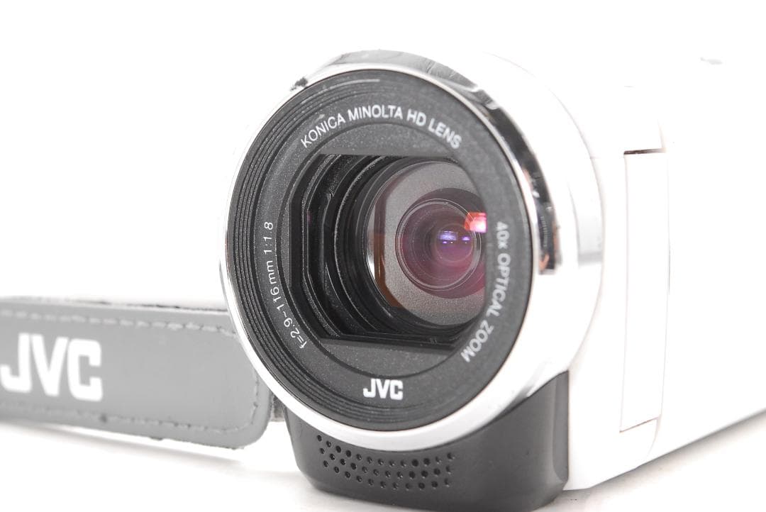 【完動品】JVC ケンウッド Everio GZ-E117-W　光学４０倍ズーム