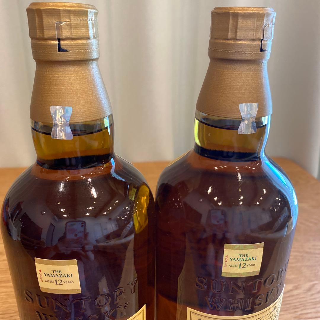 山崎12年 シングルモルトウイスキー 700ml 2本セット