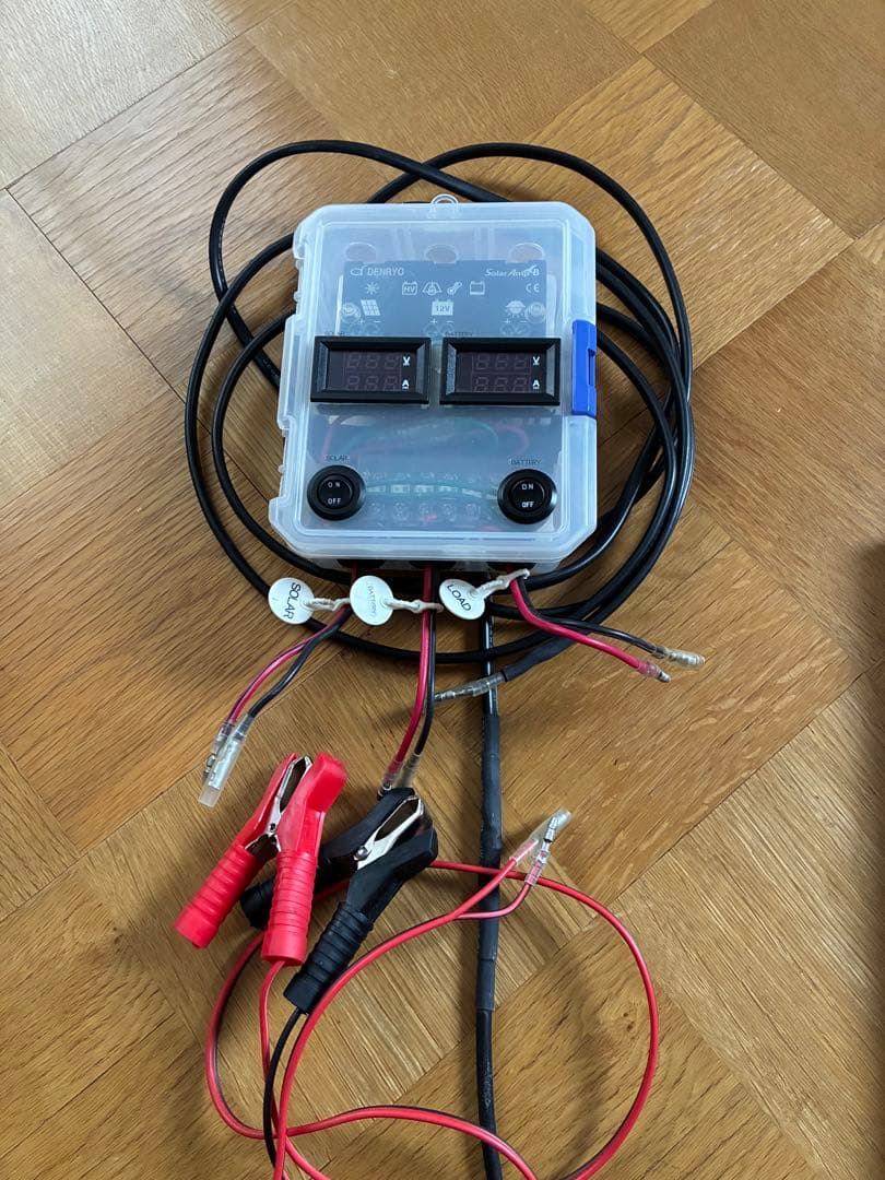 ソーラーパネル・コントローラーセット　（鉛バッテリー充電用）