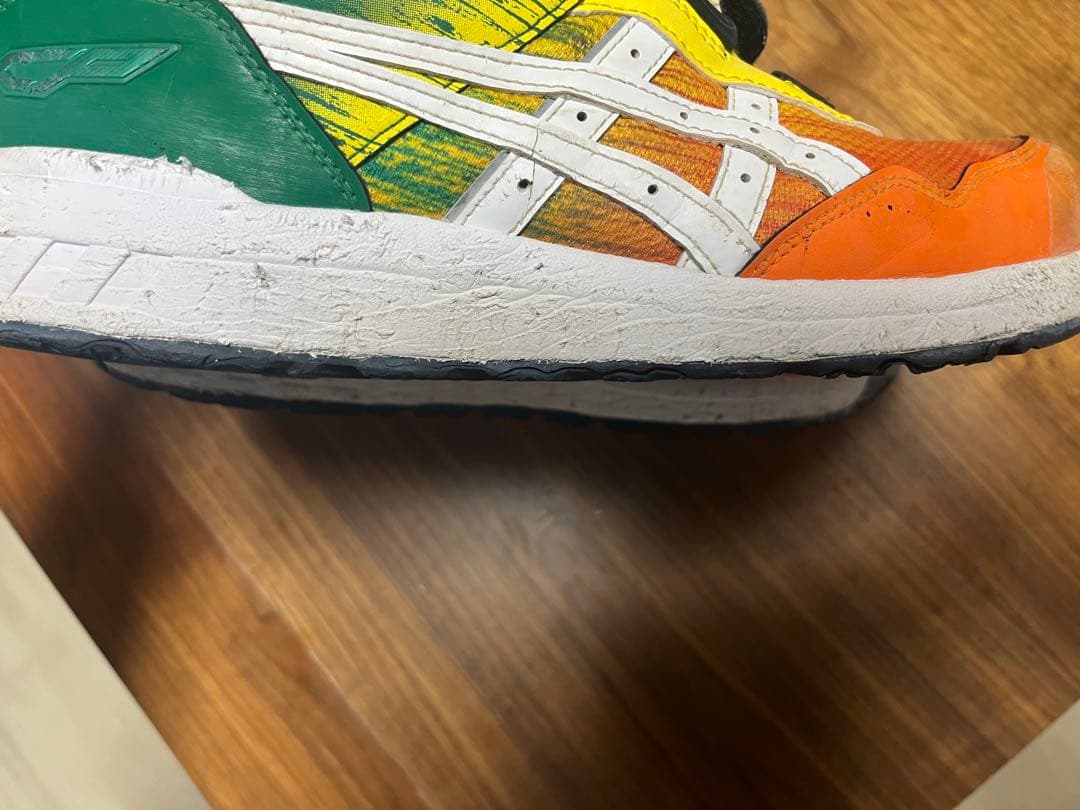 ［限定］ASICSアシックス安全靴CP209BOA ハバネロ×ホワイト28cm