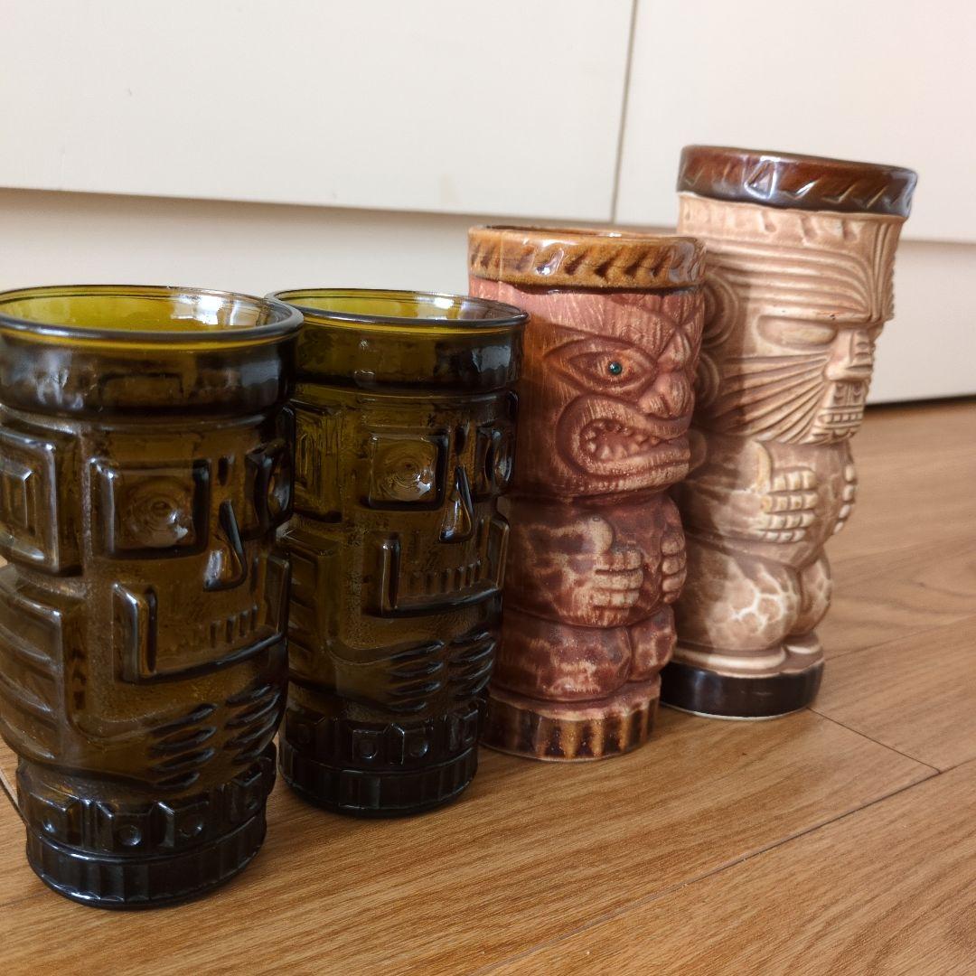 ティキデザイン 陶器製マグカップ 4個セット