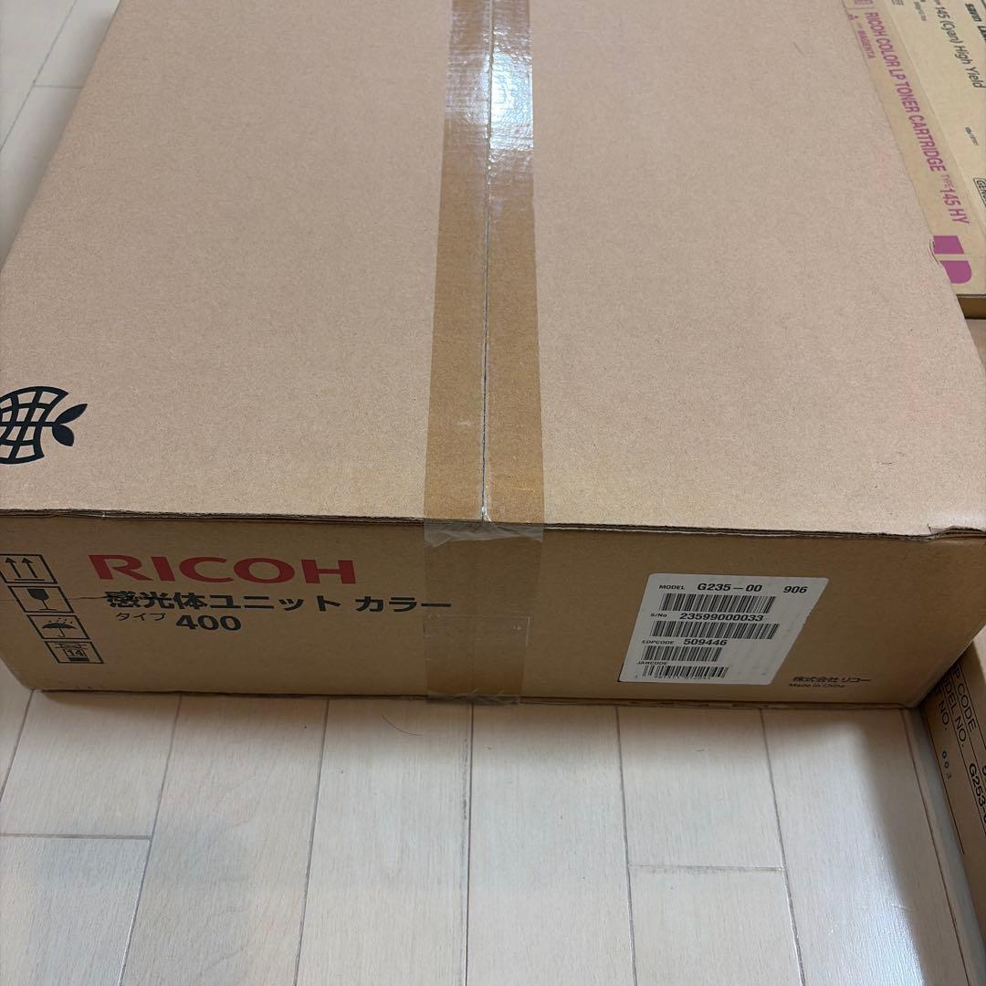 RICOH タイプ400 感光体カラー　トナー4色セット　純正品