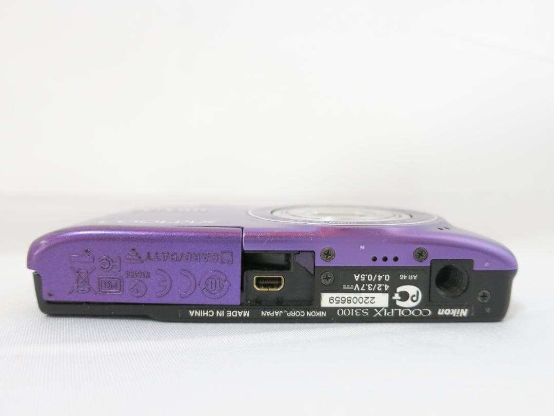 コンパクトデジタルカメラNikon COOLPIX S3100 パープル