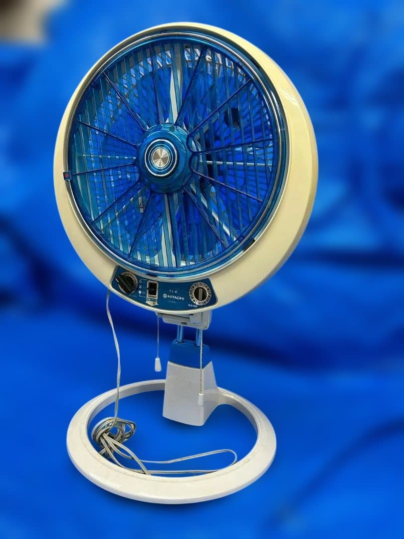 HITACHI 扇風機 H-30CL 昭和レトロ 回転グリル 動作品