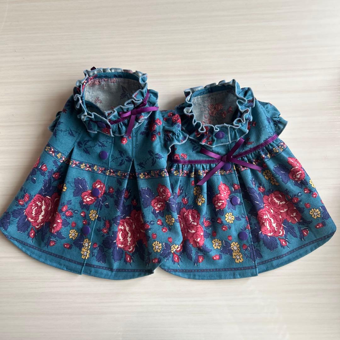 No.544•545 犬服ハンドメイド　バックオープンワンピース
