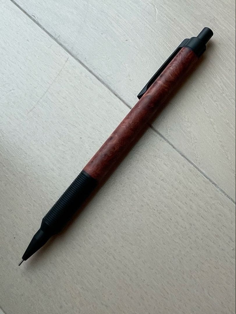 ラダイト エバードロー 木軸シャープペンシル 0.5mm 銘木モデル 花梨瘤