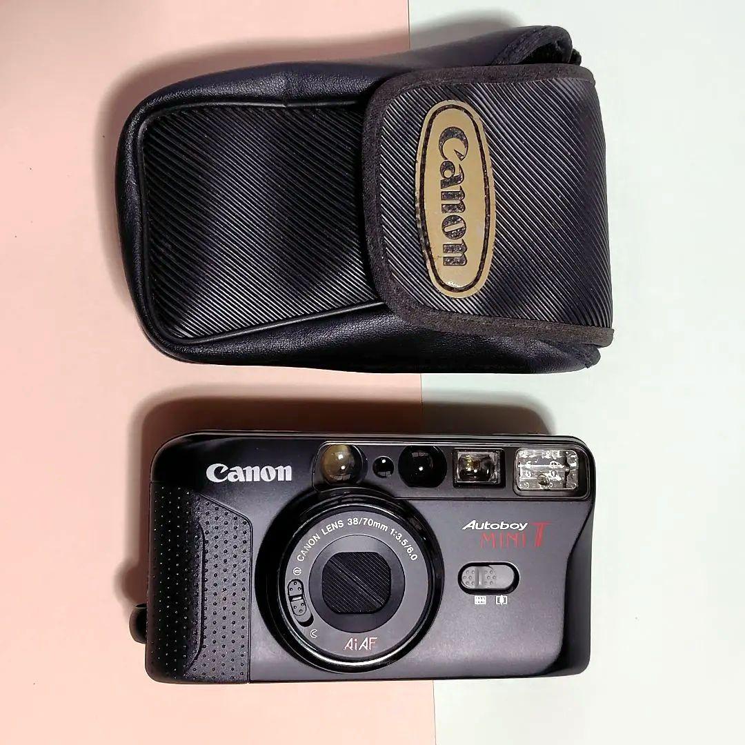 美品　Canon Autoboy Mini T フィルムカメラ　ケース付き！