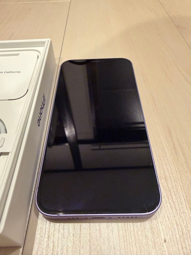 iPhone12 64GB パープル SIMフリー　箱あり 動作良好