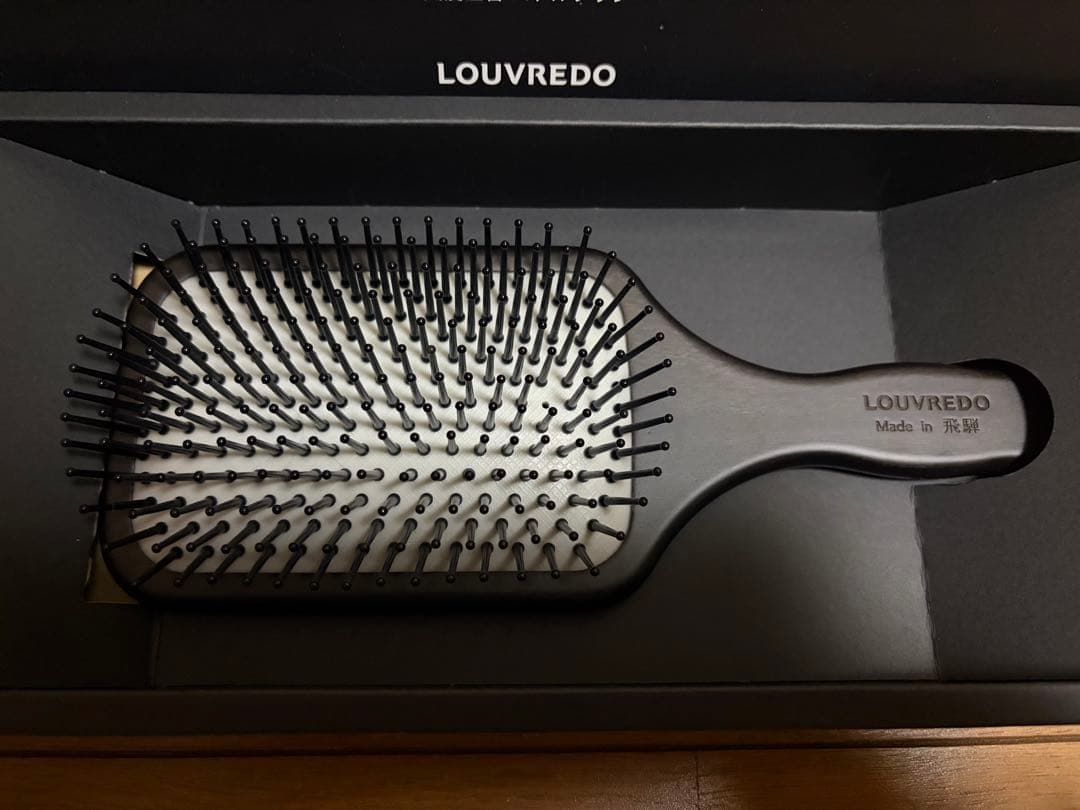 LOUVREDO パドルブラシ 日本製 箱付き