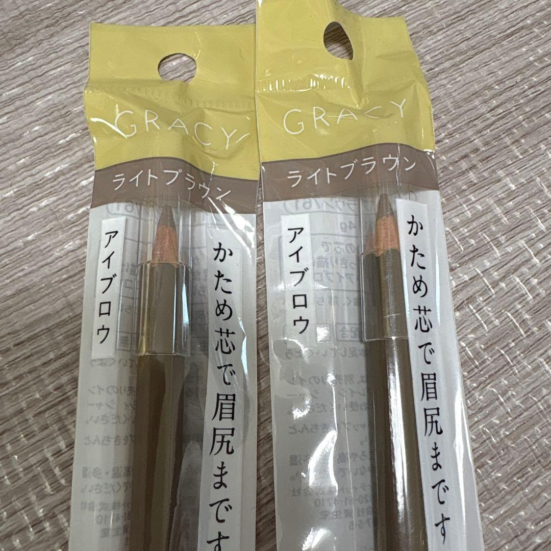 インテグレート グレイシィ　アイブローペンシル　 ライトブラウン　かため　2本