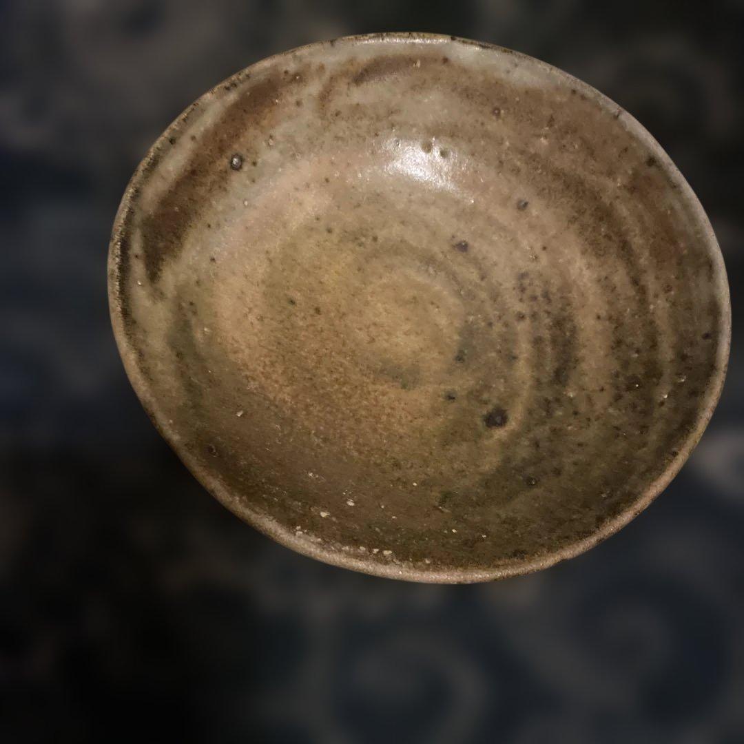 平茶碗　灰釉