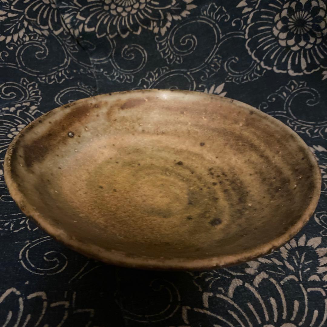 平茶碗　灰釉