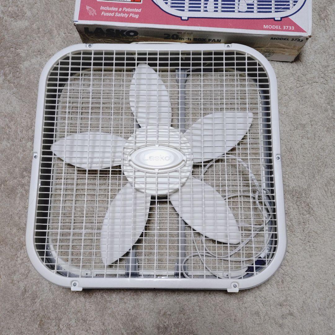 LASKO BOX FAN 3733 お洒落扇風機 アメリカ製 ボックスファン