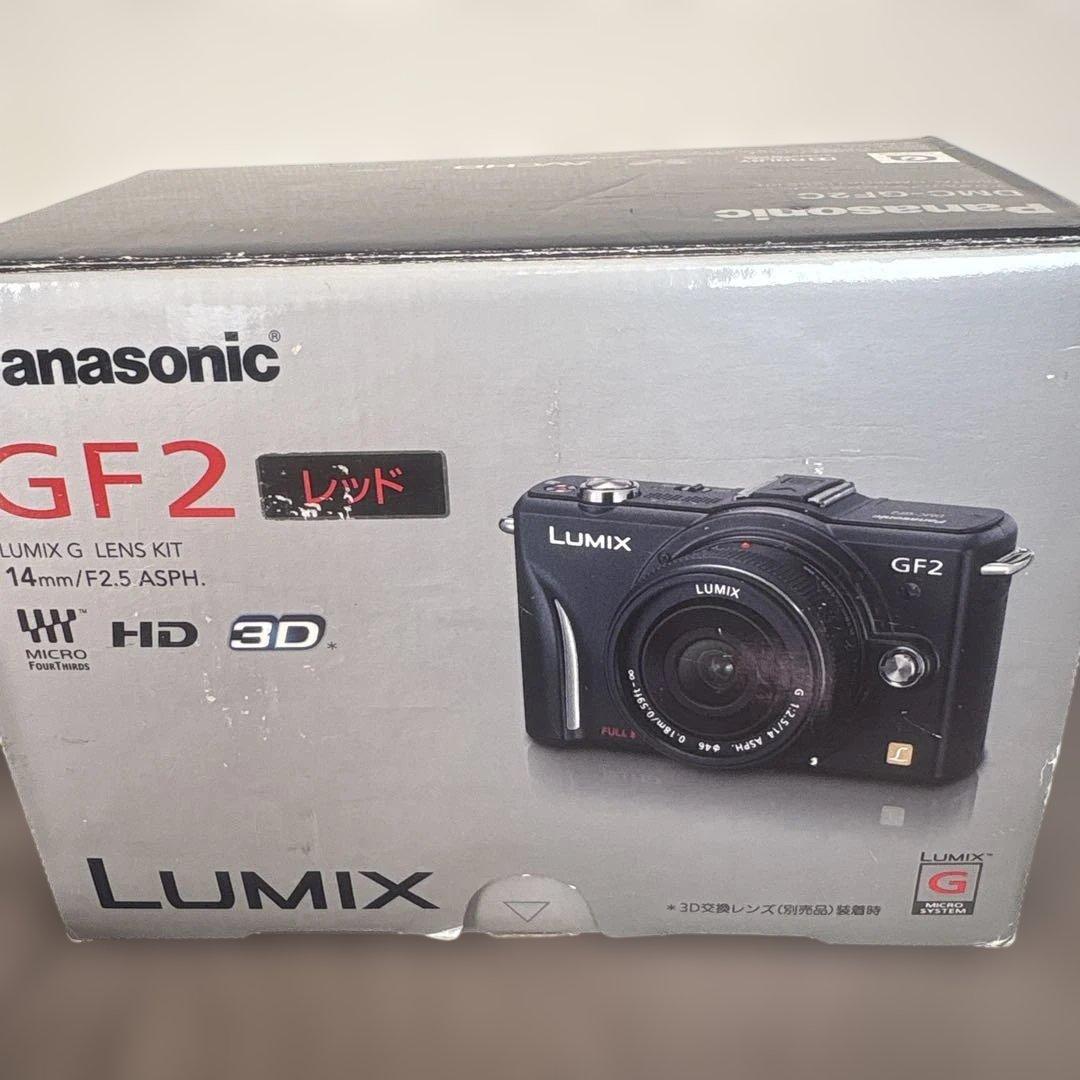 Panasonic DMC-GF2 レッド コンパクトデジタルカメラ美品