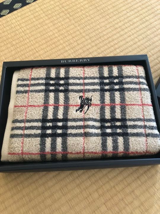 バーバリー BURBERRY バスタオル ギフト ノバチェック ホースマーク