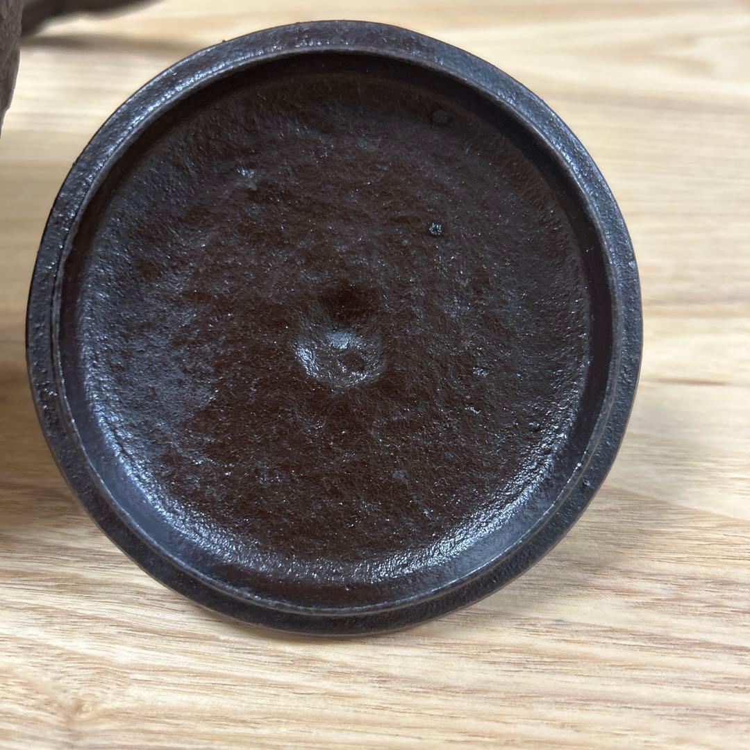未使用　南部鉄器　佐秋鋳造所　伝統工芸士 佐藤守巨　鉄瓶　茶道具　2L 大サイズ