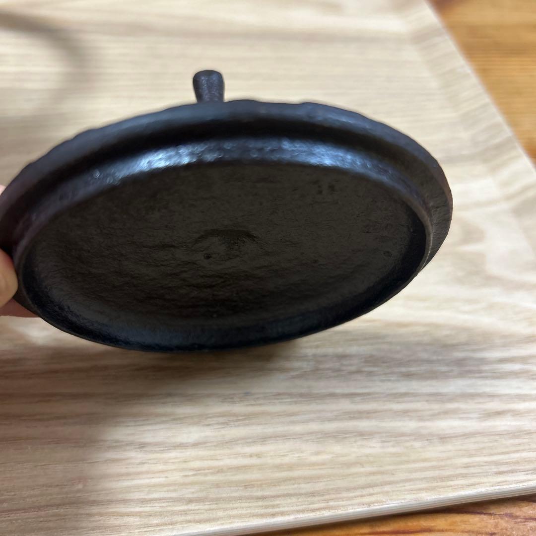 未使用　南部鉄器　佐秋鋳造所　伝統工芸士 佐藤守巨　鉄瓶　茶道具　2L 大サイズ