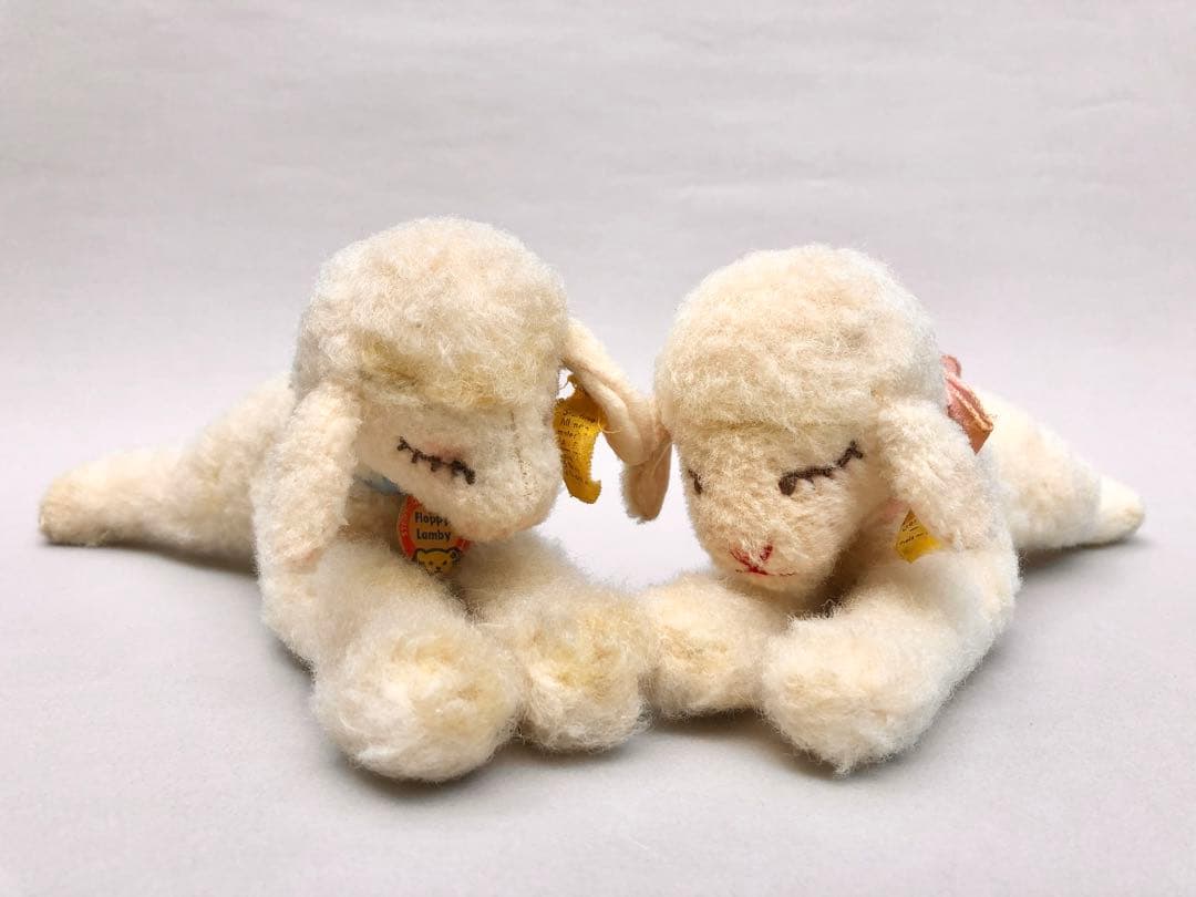 Steiff　ひつじのFloppy Lamby　お眠りひつじ　オールID　ピンク