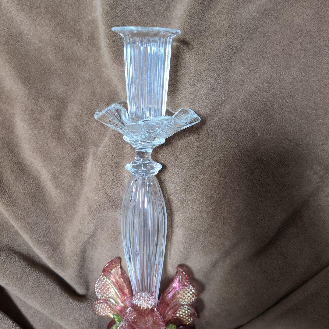 Baccarat　ガラスキャンドルホルダー