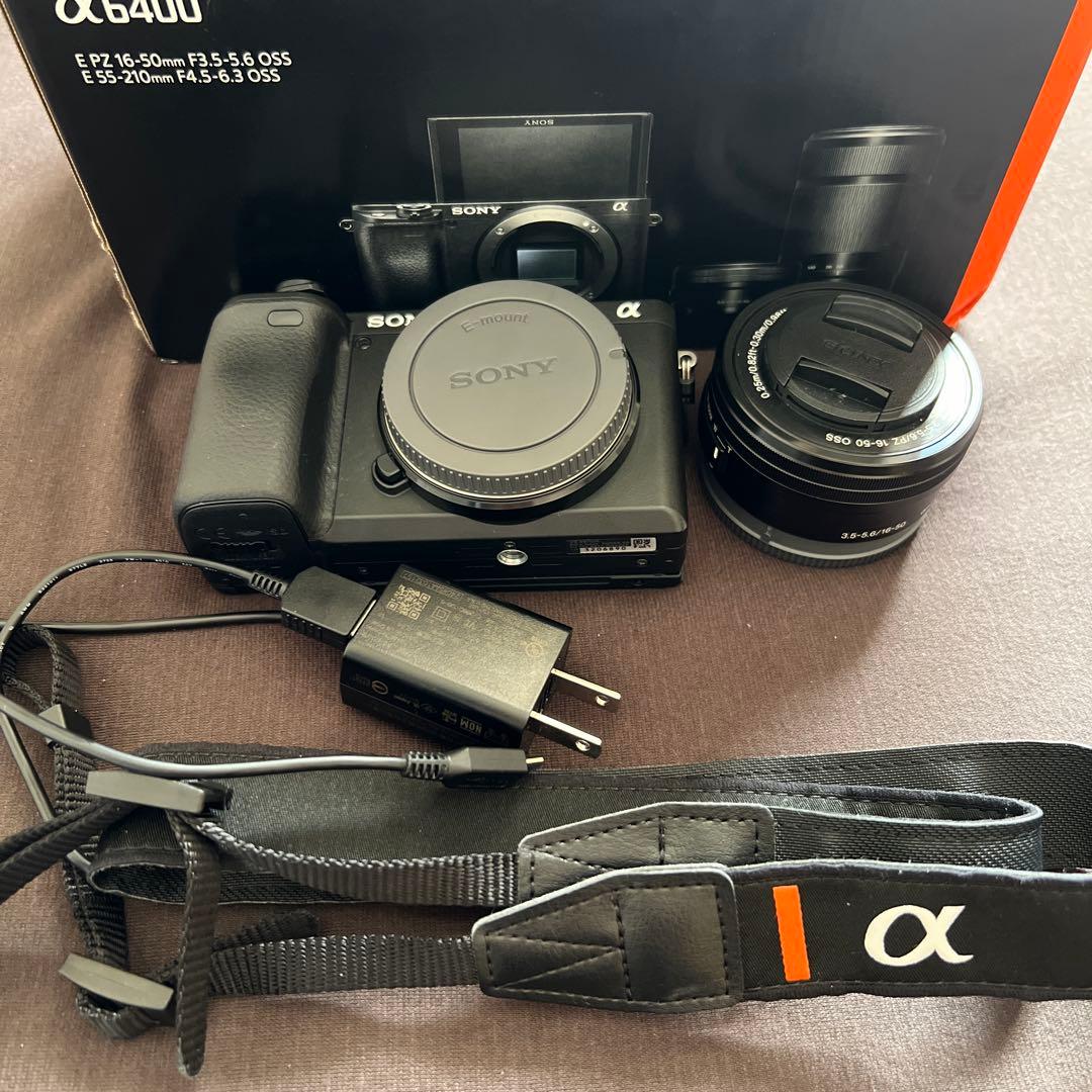 ミラーレス一眼カメラ SONY α6400 パワーズームレンズ付き 中古