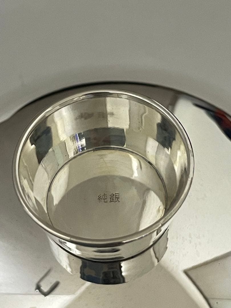 ☆ 純銀 ☆ 銀杯 銀盃 酒器☆ 刻印あり☆ 純銀製 SILVER シルバー