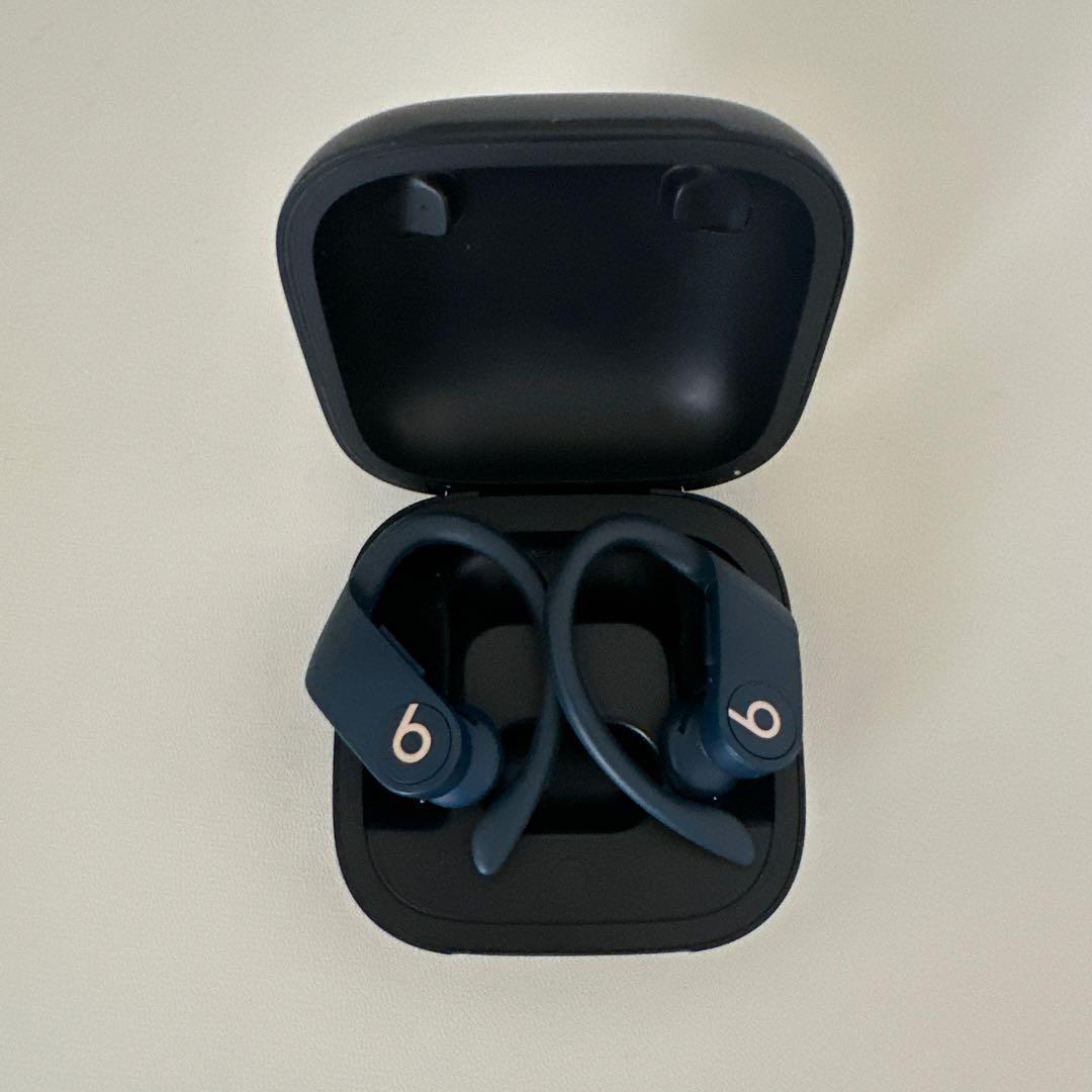Beats ワイヤレスイヤホン ネイビー イヤーフック付き Bluetooth
