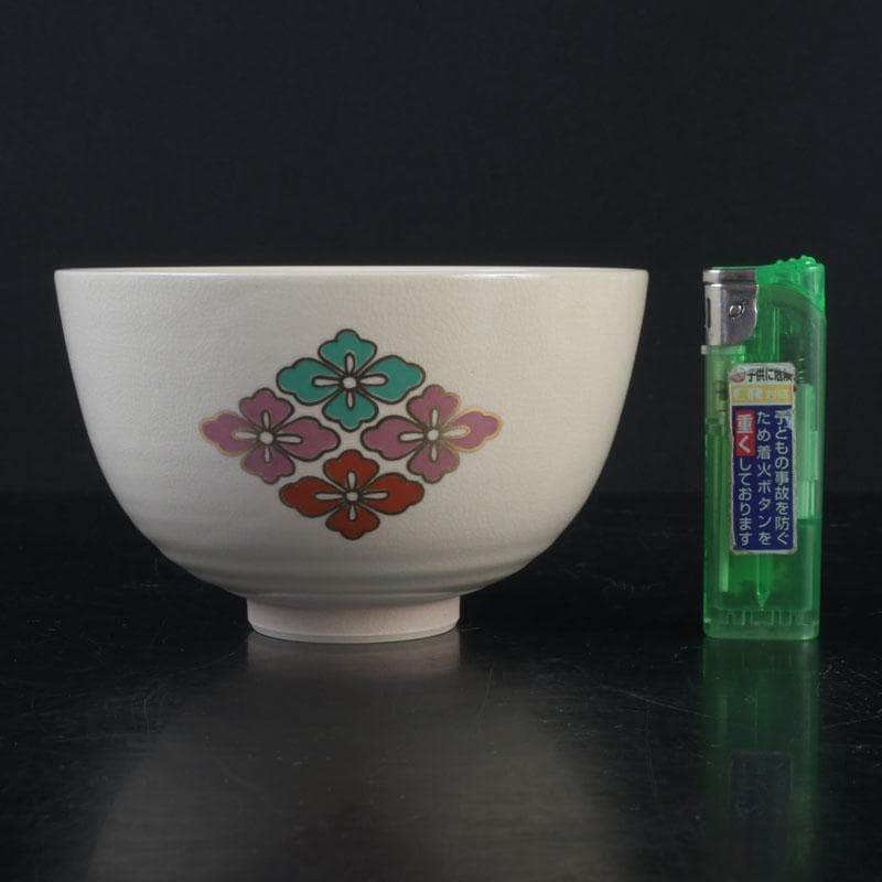 茶道具　京焼　加賀瑞山造　色絵金彩　花文　数茶碗　五客　N　9915
