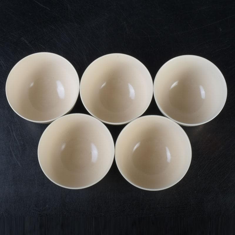 茶道具　京焼　加賀瑞山造　色絵金彩　花文　数茶碗　五客　N　9915