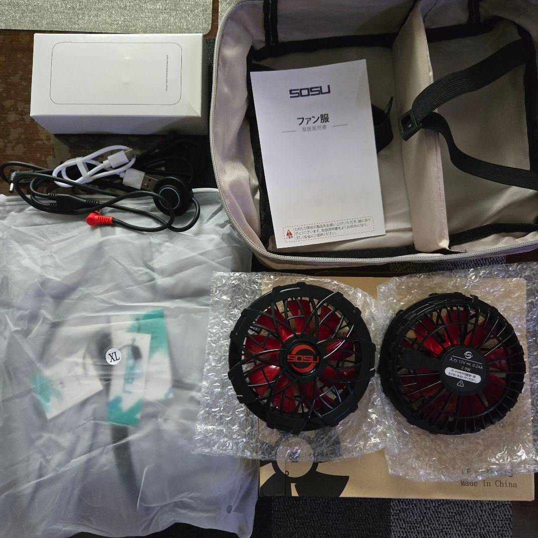空調作業服　XL(LL)　 最大48時間 送風可能 40000mAh大容量