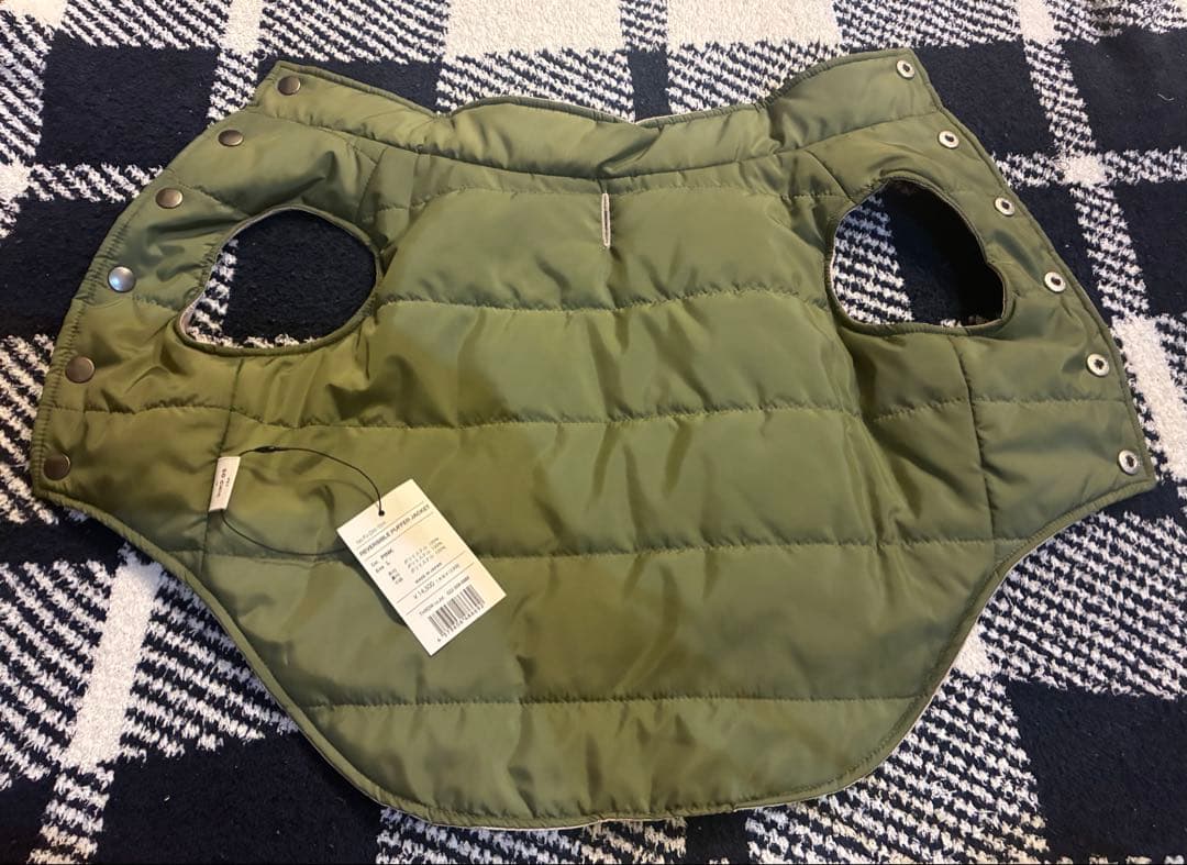 新品　PET SO CHIC 犬服 L ピンクベージュ×カーキ