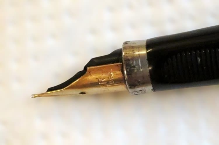 パーカー　14K　point　・14K　GF　cap & barrel 　万年筆