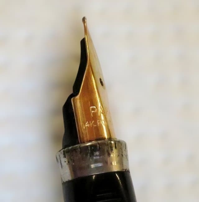 パーカー　14K　point　・14K　GF　cap & barrel 　万年筆