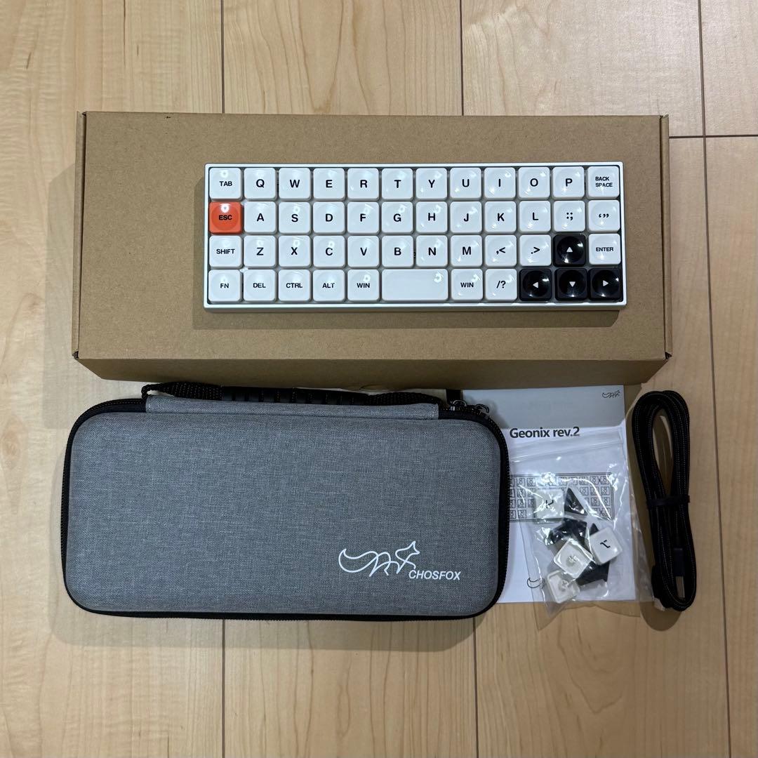 キーボード Chosfox Geonix48 Rev2 - Silver