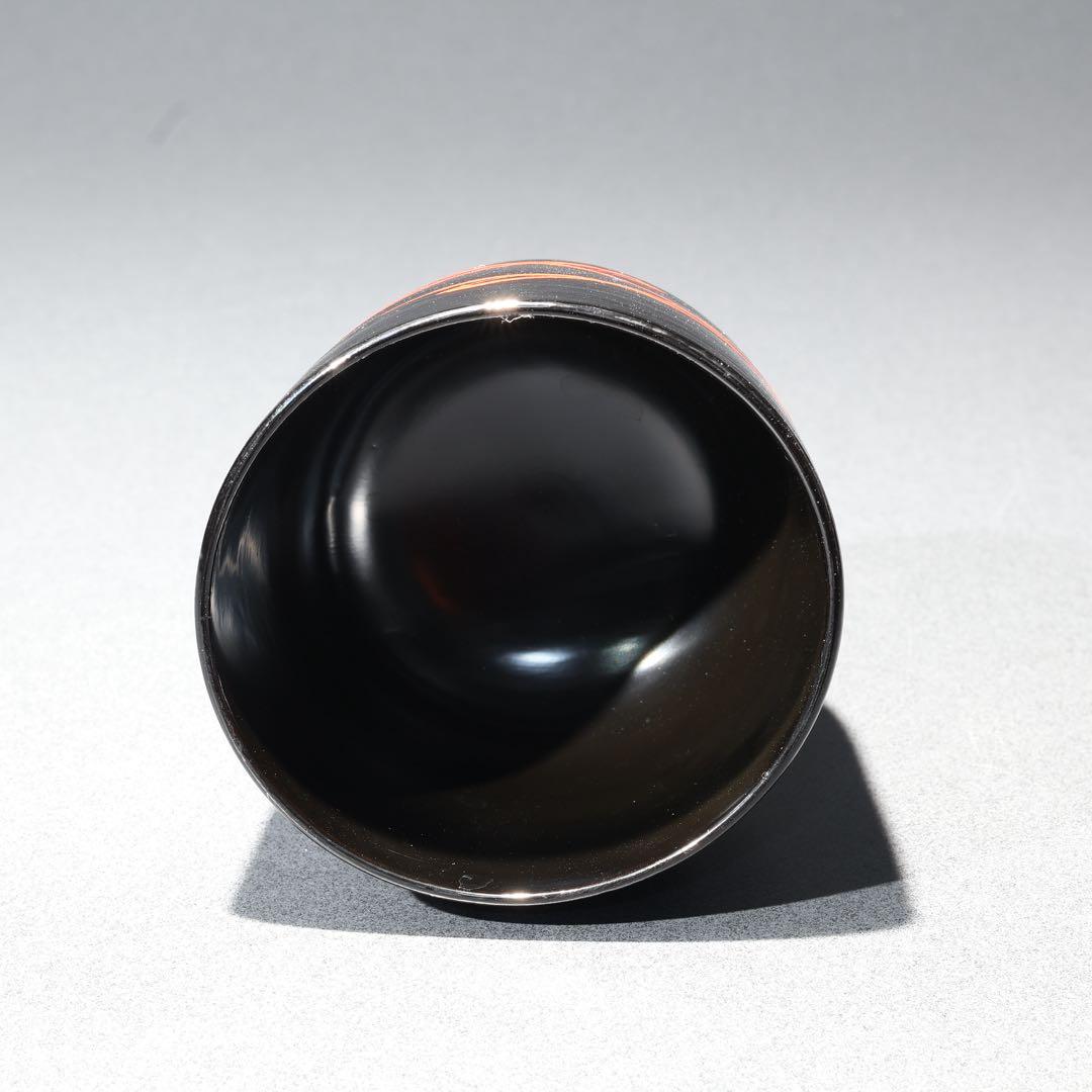 輪島塗　小吸物椀５客　共箱　松葉　濱田屋　箸洗　R1728