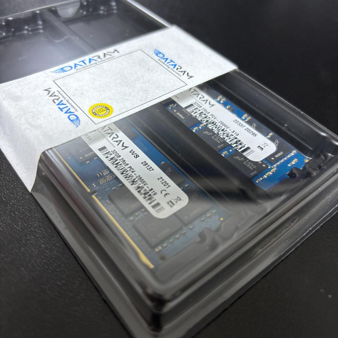 DATARAM 64GB メモリRAM (2 x 32GB) DDR4