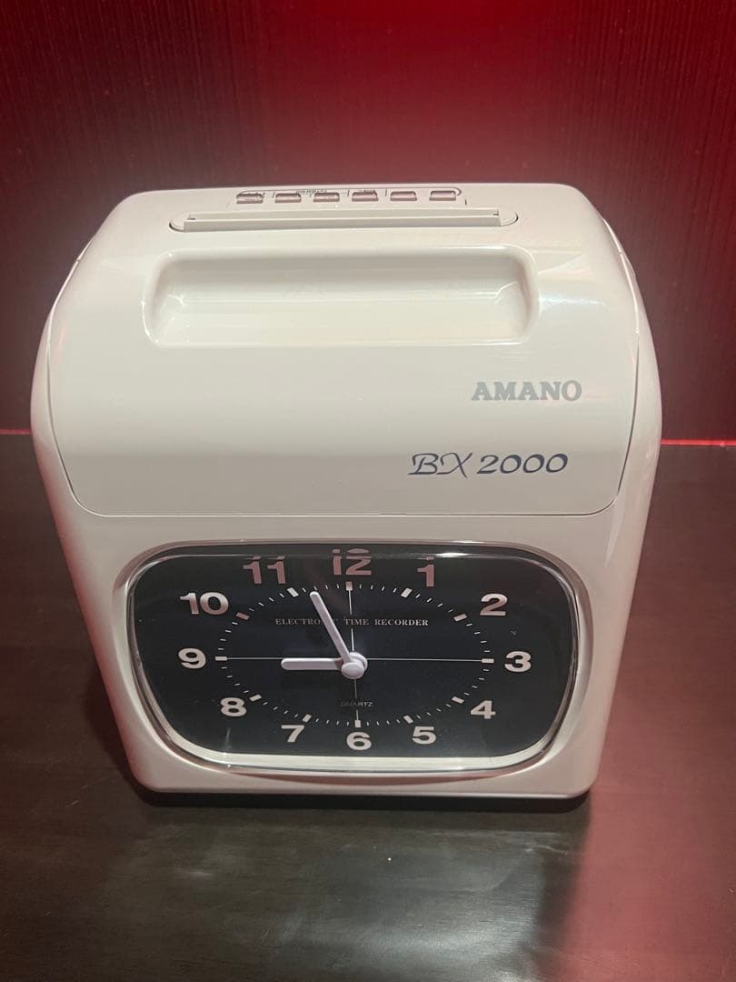 AMANO BX2000 アナログ時計 ホワイト