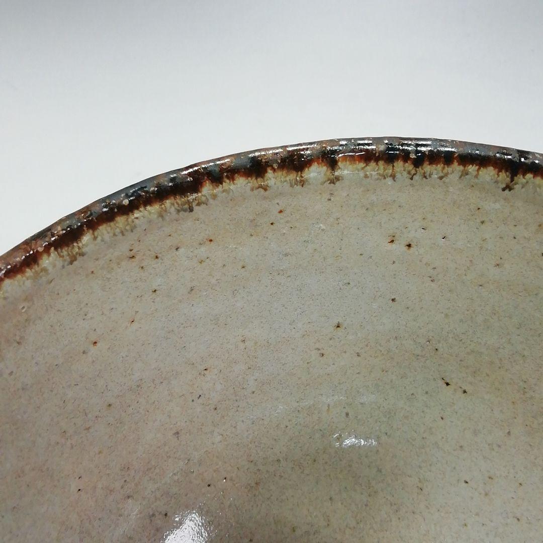 Ｓ３３８　茶碗　『灰釉　平成　令和』『中村良二作』　共箱　抹茶碗　茶道具