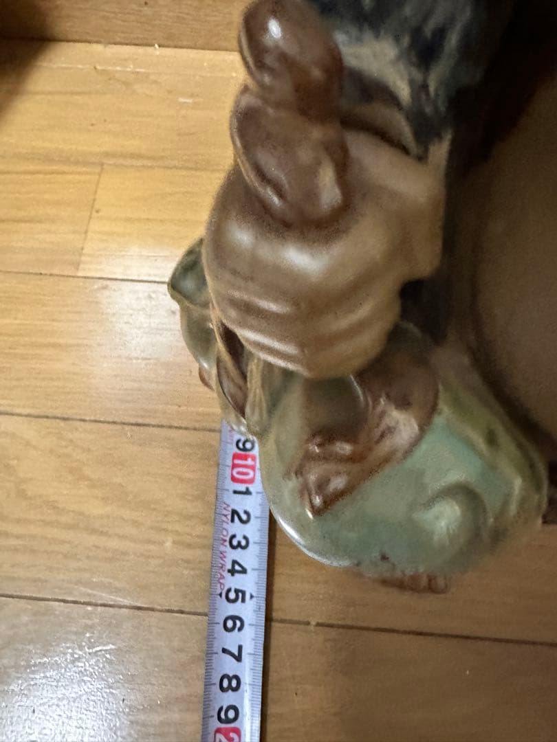 布袋像　オブジェ 中国広東省　万江　wanjiang HOTEI 陶器　32cm