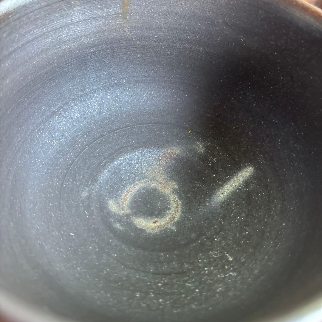 備前焼 米田芳清造 共箱 抹茶碗 茶道具 （7y）