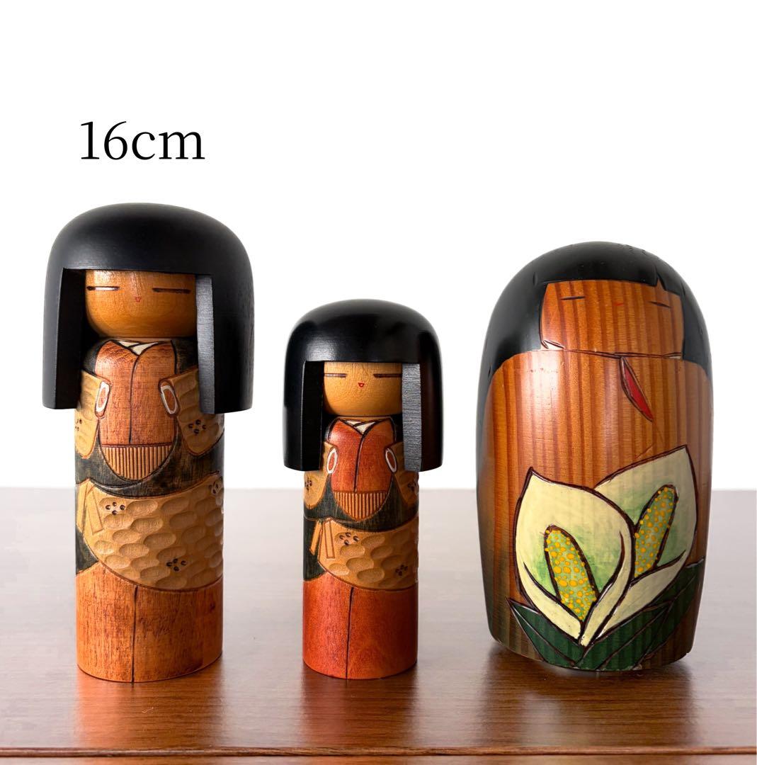 創作 こけし セット まとめ まとめて レトロ 卯三郎 季 kokeshi 人形