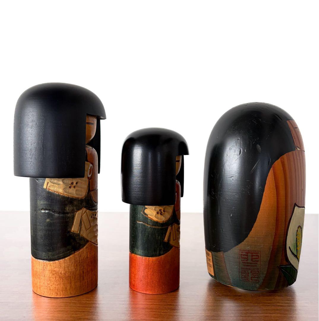 創作 こけし セット まとめ まとめて レトロ 卯三郎 季 kokeshi 人形
