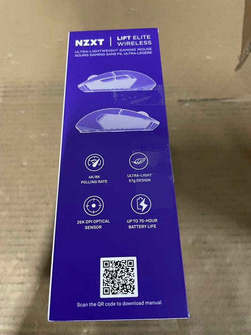 マウス・トラックボール NZXT Lift Elite Wireless MS-101NW-02