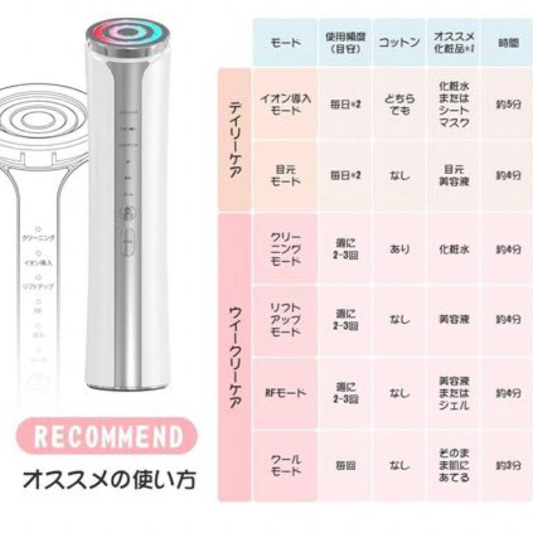 ‼️新品　美顔器 RF美顔器 温冷ケア 多機能 高周波美顔器 EMS微電流