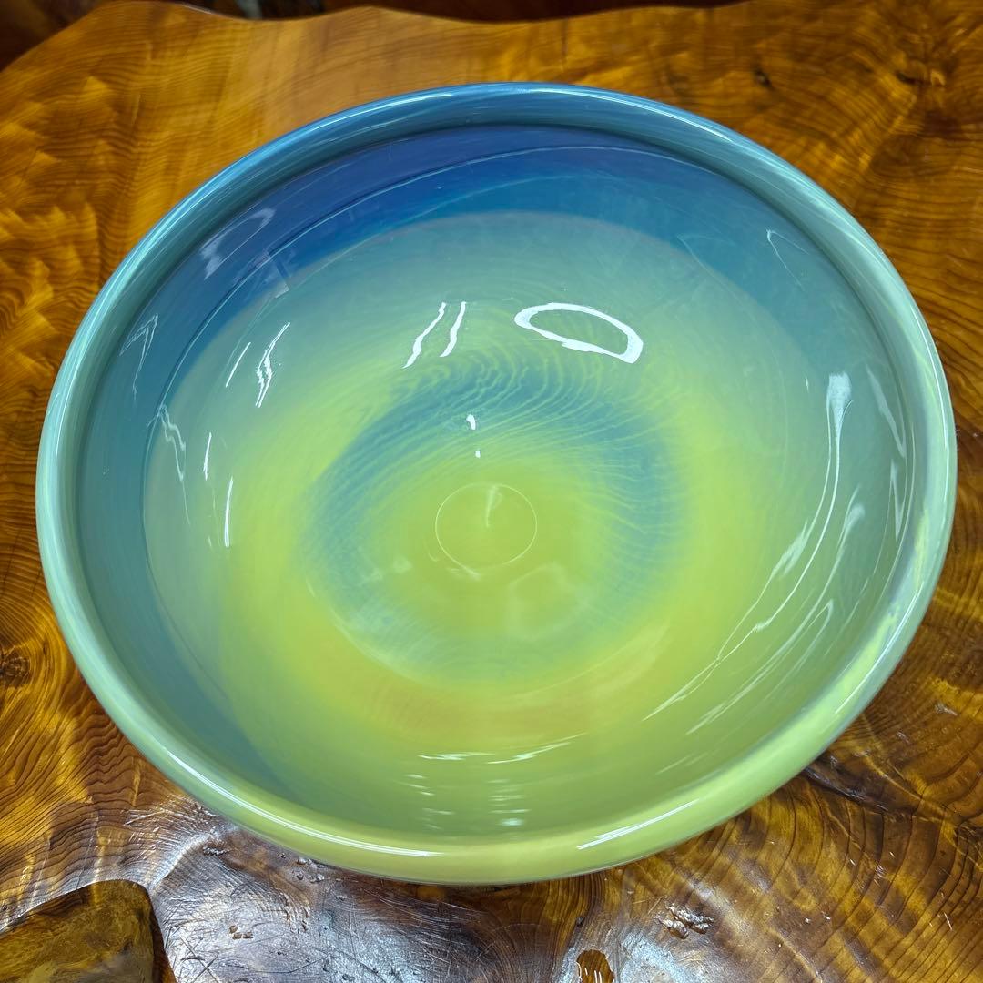 練りガラス　鉢
