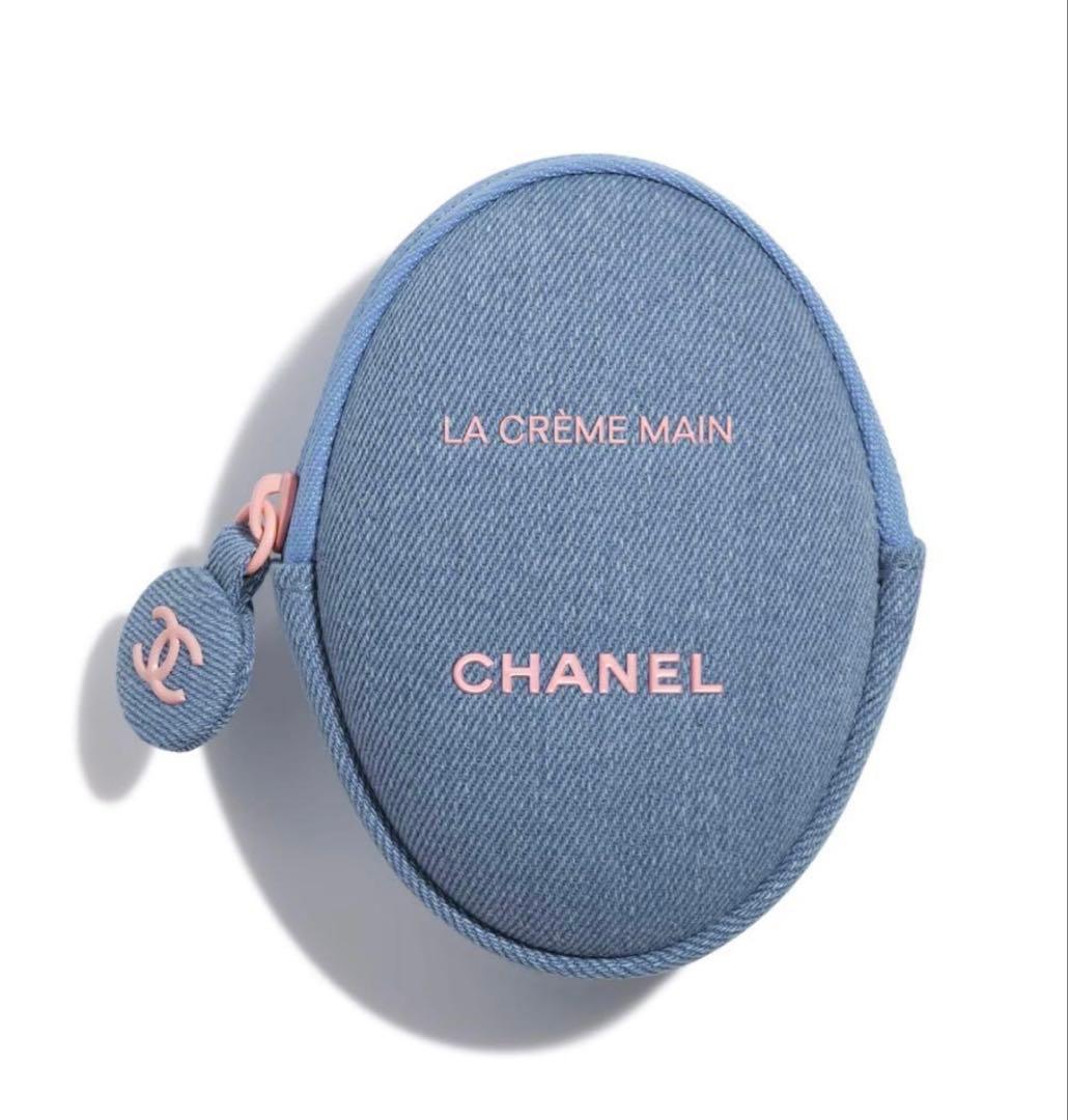 CHANEL ラ クレーム マン デニム 限定品 ポーチ付 ハンドクリーム
