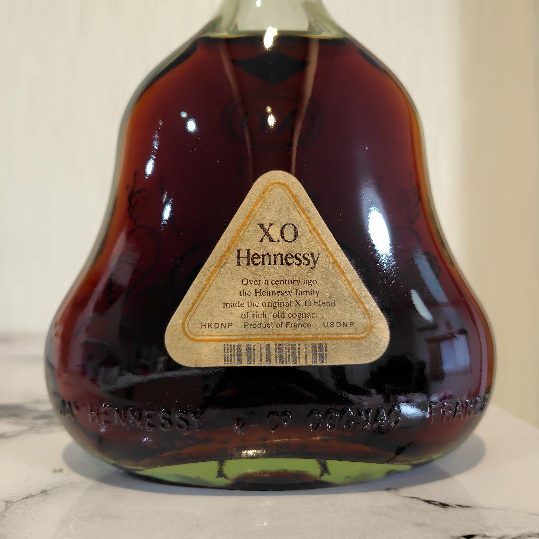 Hennessy XO コニャック　グリーンボトル　金キャップ