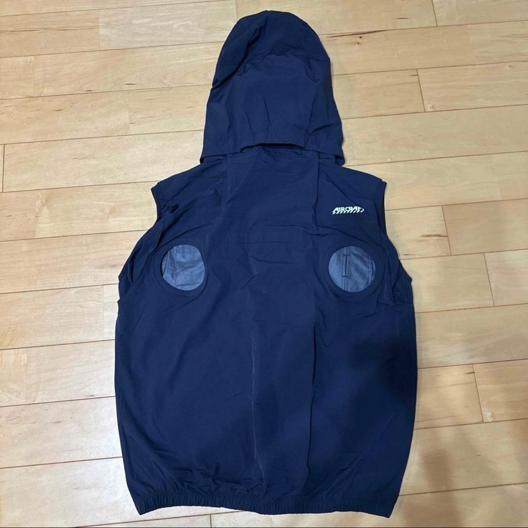 新品 BURTLE 空調服 ハイバックFAN AC2034 ネイビー L
